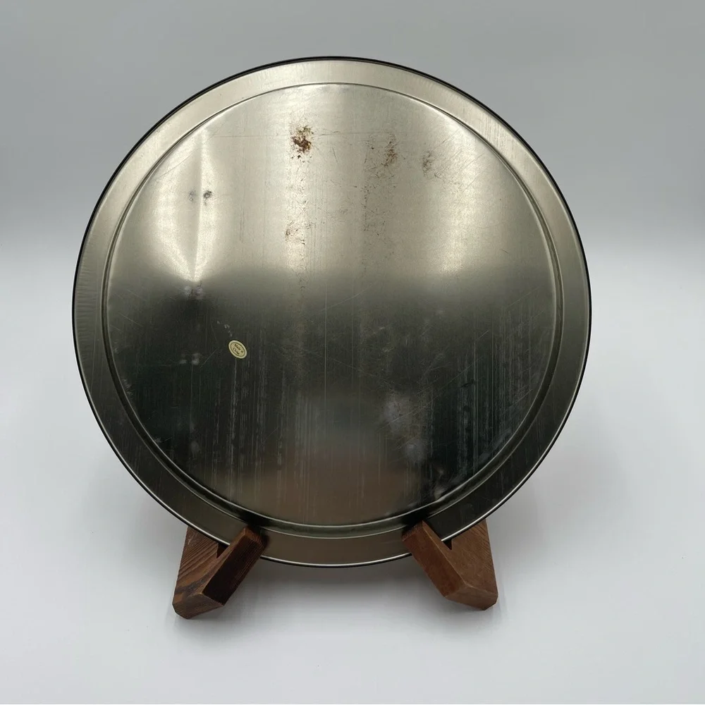 Vintage 1990 Retro Happy Halloween Bear Round Metal Serving Tray House of Lloyd - Picture 2 of 5